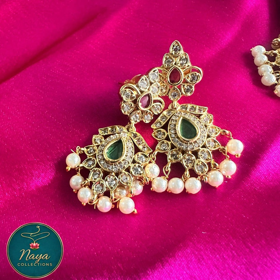 Regal Floral Necklace combo Set