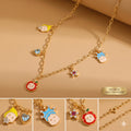 18k Gold-Plated Charm Chain Necklace
