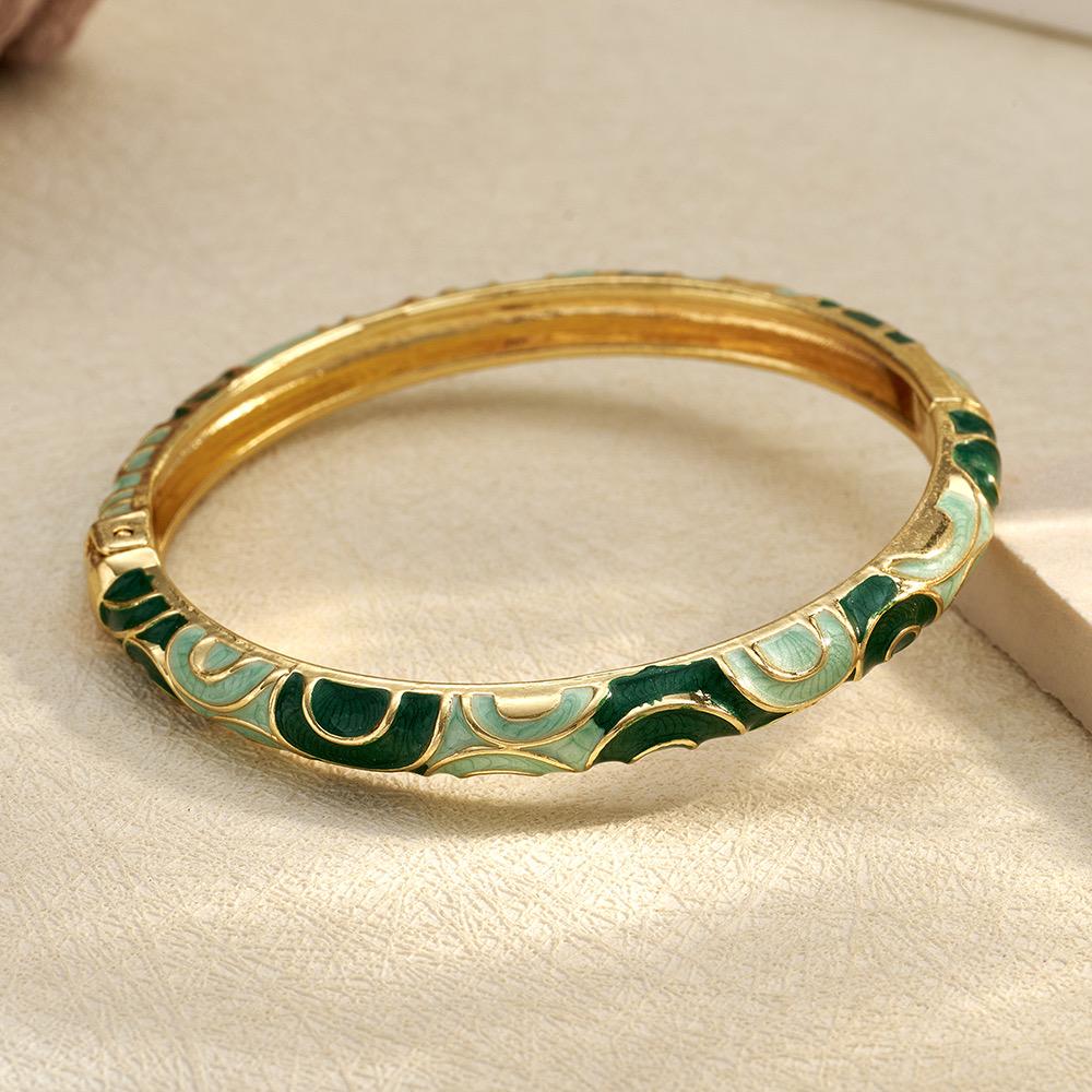 18K Gold Coated Open Bangle – Classic Kada