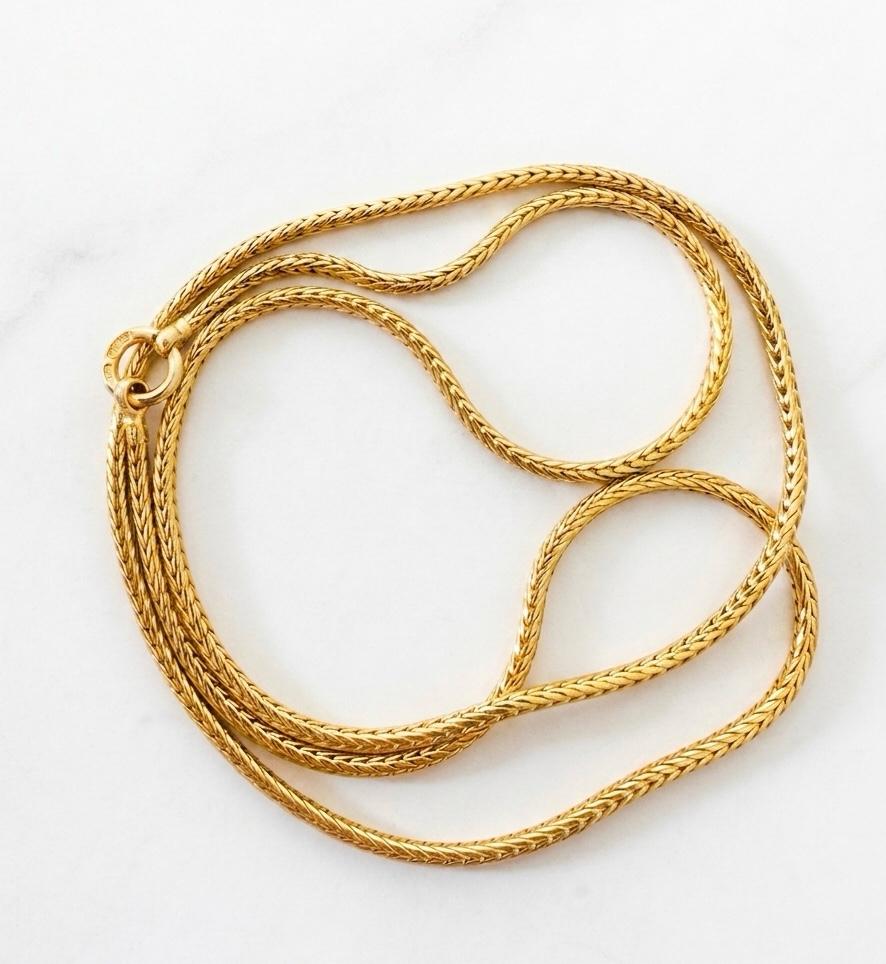 24 Inch Micro Gold Plated Snake Chain