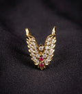 Impon Vangi Ring with CZ & Ruby
