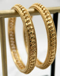 Gold Filigree Bangle Set - Micro Gold Plated