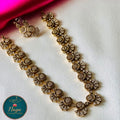 White Stone Haram set with Earrings