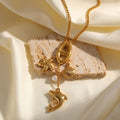 18K Gold Plated Marine Dreams Dolphin Chain
