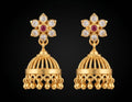Impon Jhumka Earrings with Gold Ball Drops