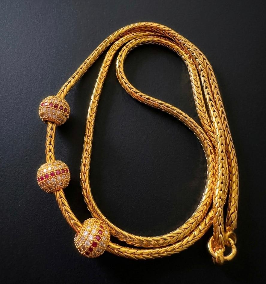 24 Inch Moppu Chain - Micro Gold Plated
