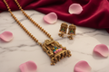 Goddess Lakshmi Temple Necklace Set - Website Photo