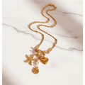 Gold Ocean Charm Necklace Beautified