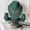 Dainty Floral Pearl Necklace Set