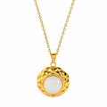 Gold plated jewellery on a clean white background