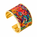 Enhanced gold plated jewellery on white background