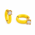 Enhanced gold plated jewellery on white background