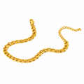 Gold plated jewellery on clean white background
