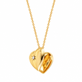 Gold plated jewellery on clean white background