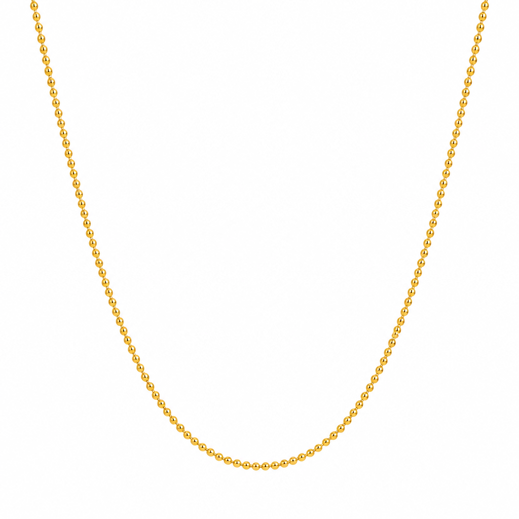 Enhanced gold plated jewellery on white background