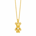 Enhanced gold plated jewellery on white background