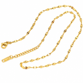 Enhanced gold plated jewellery on white background