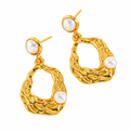 Enhanced gold plated jewellery on white background