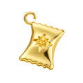 Enhanced gold plated jewellery on white background