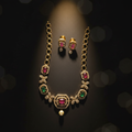 Ruby Emerald CZ Necklace – Jewel Photoshoot Style