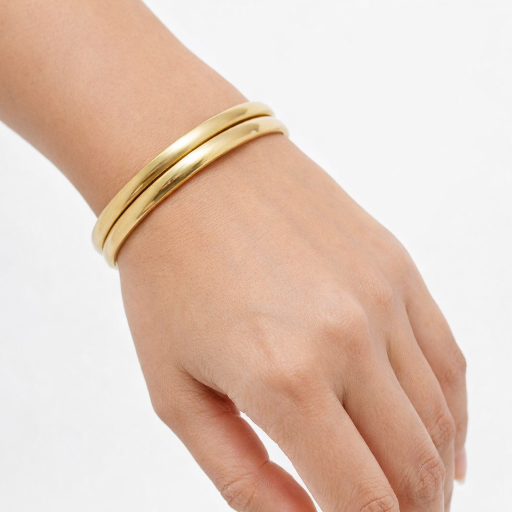 Impon/Panchaloga Plain Polished Bangle