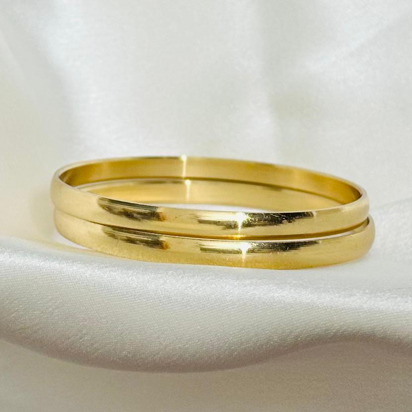 Impon/Panchaloga Plain Polished Bangle