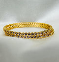 Purple Stone Elegance Bangles