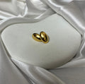 18K Gold Plated Smooth Oval Studs