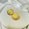 18K Gold Plated Shell Luxe Studs