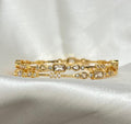Crystal Accent Slim Bangles