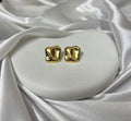 18K Gold Plated Organic Melted Studs