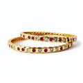 Crimson Glow Attigai Bangle