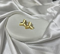 18K Gold Plated Mini Ribbed Gold Studs