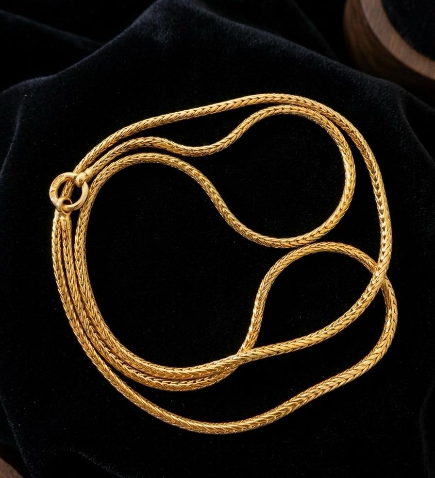 24 Inch Micro Gold Plated Snake Chain