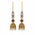 Traditional Gold Jhumka Earrings