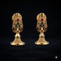 Zoomed Jhumka Earrings Close-up
